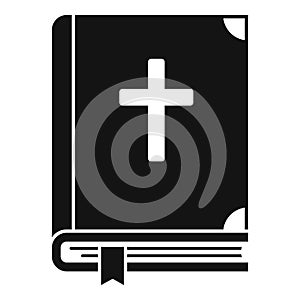 Holy bible icon, simple style