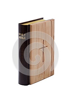 Holy bible isolated on white background