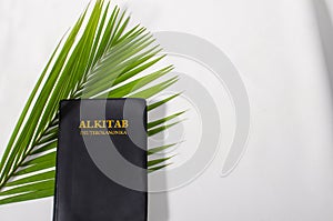 Holy Bible on Palm Leaves photo