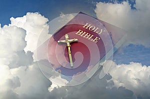 Holy bible in sky