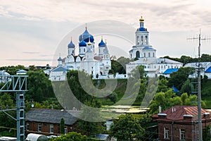 Holy Bogolyubovo Monastery in sunny summer day, Vladimir region, Russia.