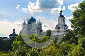 Holy Bogolyubovo Monastery in sunny summer day, Vladimir region, Russia.