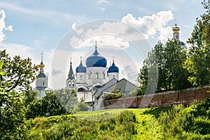 Holy Bogolyubovo Monastery in sunny summer day, Vladimir region, Russia.