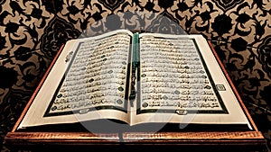The Holy Book of Muslims photo