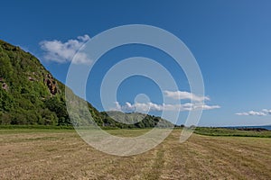 The Holy Caves or  Hawking Craig Cave Situated Above Ground Leval in Portencross on the Summer Solstice in Scotland