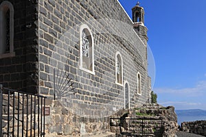 The Holy Church was built on the Sea Gennesaret. photo