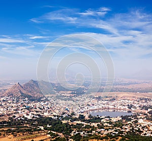 Holy city Pushkar. . Rajasthan, India