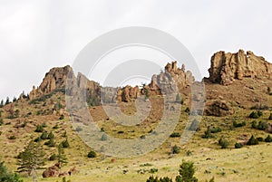 Holy city ridge at Shoshone river, Wyoming