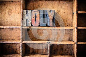 Holy Concept Wooden Letterpress Theme