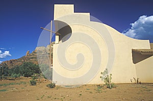 Holy Cross Catholic Chapel, inspired by Frank L. Wright in Sedona Arizona