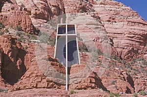 Holy Cross Catholic Chapel, inspired by Frank L. Wright in Sedona Arizona