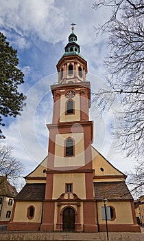 Holy Cross church (circa XVII c.). Offenburg, Germany