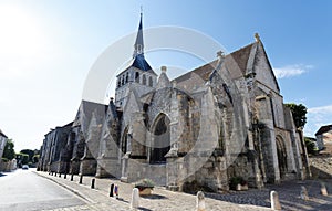 Holy Cross Church, first half of 12th century , in Provins , France . Provins - commune in Seine-et-Marne department