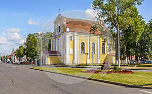 Church of the exaltation of the Holy cross, a Catholic Church in Lida, a monument of architecture in the style of Vilna Baroque photo