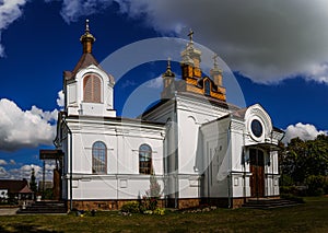 Holy Cross Church in town Vysokaye