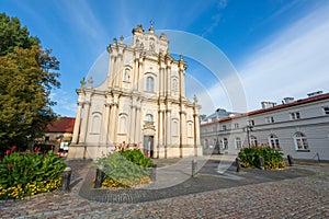 Holy Cross Church, Warsaw. Kosciol Swietego Krzyza.  Roman Catholic house of worship in Warsaw, Poland