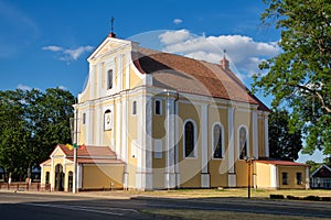 Holy Cross Exaltation catholic church in Lida, Grodno region, Belarus