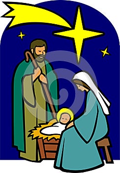 Holy Family Nativity/eps