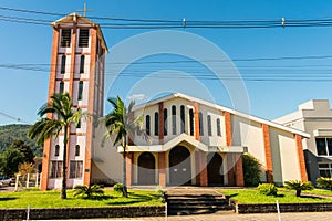 Holy Family Parish - Catholic church in the center of Tres Coroas, Brazil