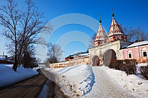 Holy gate of Rizopolozhensky monastery