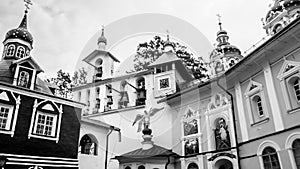 Holy Gates of the Holy Dormition Pskovo-Pechersky Pskov-Caves monastery 17 october 2015, Russia, Pskov