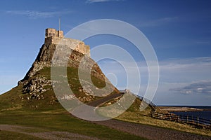 Holy Island castle Northumberland England