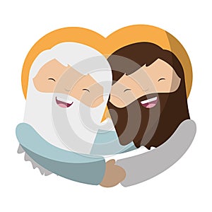 Holy jesuschrist character icon