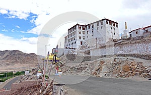 The holy Lamayuru or Yuru Monastery a Tibetan Buddhist monastery in Lamayouro, Leh district, Ladakh, India - 2019