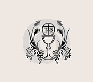 Holy Manna with Cup, art vector design