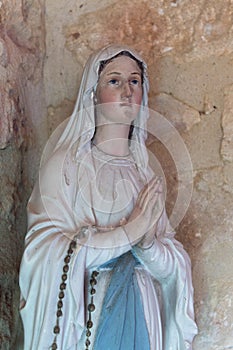 Holy Mary in middle aged church