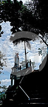 Holy Mary with Mountaint View