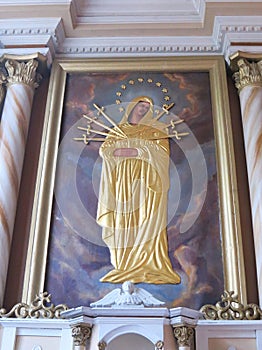 Holy Mary portrait, Lithuania photo