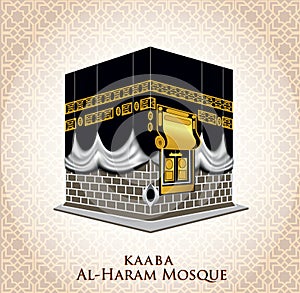 Holy mecca building moslem, for hajj, fitr, adha, kareem