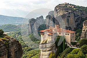 The Holy Monastery of Rousanou in Meteora, Greece photo