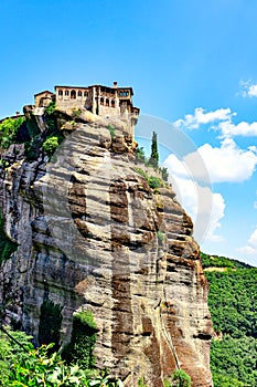 Holy Monastery of Varlaam - one of Eastern Orthodox monasteries located in rock formation Meteora