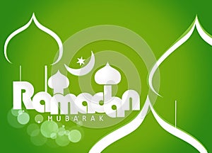 Holy month of Muslim community, Ramadan Kareem celebration with creative illustration.