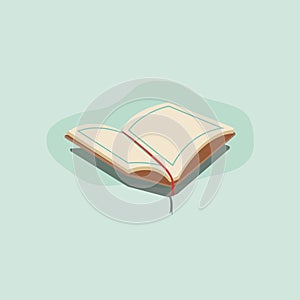 The Holy Qur`an flat illustration vector isolated background