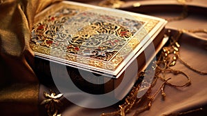 Holy Quran displayed, symbolizing sacred Islamic scripture and teachings.