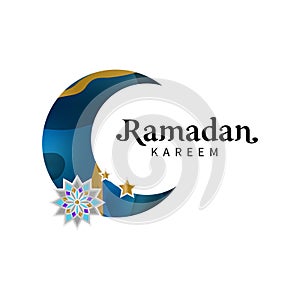 Holy ramadan kareem festival banner card concept