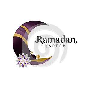 Holy ramadan kareem festival banner card isolated