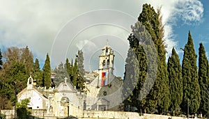 Holy Savior Orthodox chirch ialso known as Svetog Spasa in Herceg Novi front view photo