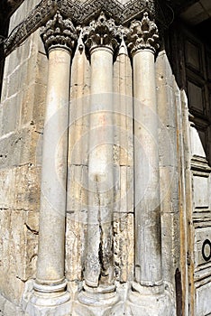 Holy Sepulchre Church columns.