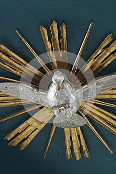 Holy Spirit Bird, pulpit in the church of Saint Peter in Sveti Petar Mreznicki, Croatia