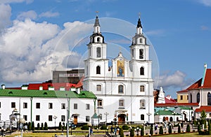 Holy Spirit Church - Minsk Cathedral. Former church of the Bernardine Convent. One of the main attractions of the Upper Town. View