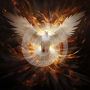 The Holy Spirit Dove Representation