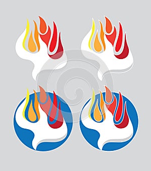 The Holy Spirit Fire Logo