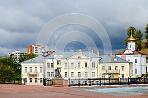 Holy Spirit nunnery and Pushkinsky bridge, Vitebsk