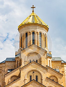 Holy Trinity Cathedral church Tbilisi Georgia Europe landmark