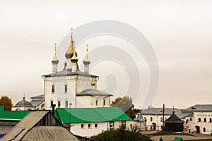 Holy Trinity Cathedral of St. Nichola`s Monastery Svyato Troitse Nikolsky Monastery. Gorokhovets
