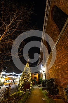 Holy Trinity Church Christmas tree Guildford Surrey England